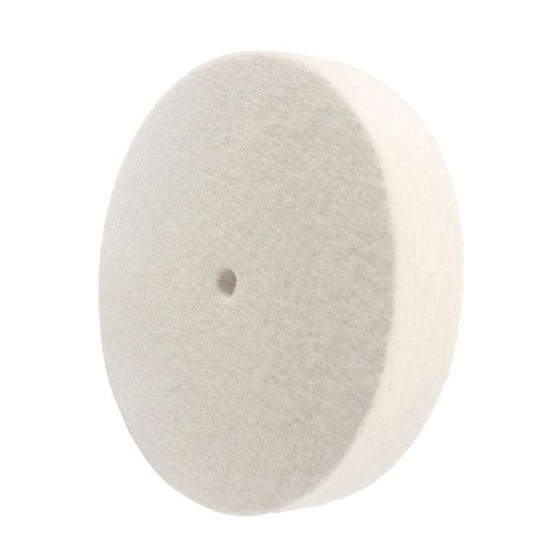 JUNLIXN 6 Inch Soft Felt Buffing Wheel - 5/8 Inch Arbor Hole Compressed Wool Felt Polishing Wheels for Bench/Die Grinder - Image 1